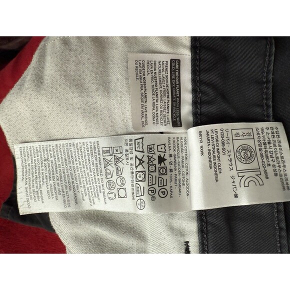 Mens Retro Levi’s Strauss pants Black Chino Jeans  W29X L32 - Picture 9 of 9
